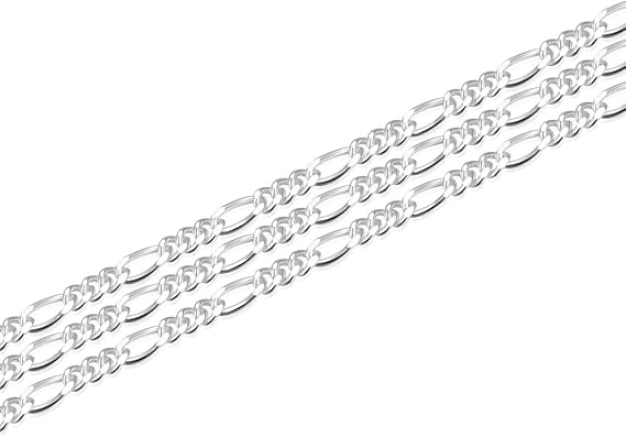 925 Sterling Silver Figaro Chain