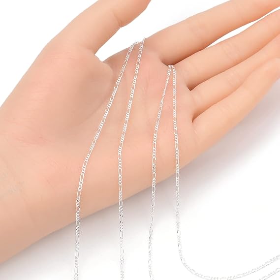 925 Sterling Silver Figaro Chain