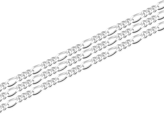 925 Sterling Silver Figaro Chain