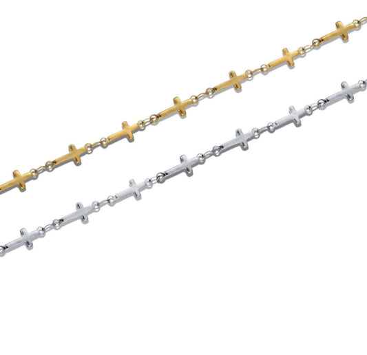 Stainless Steel Cross Chain