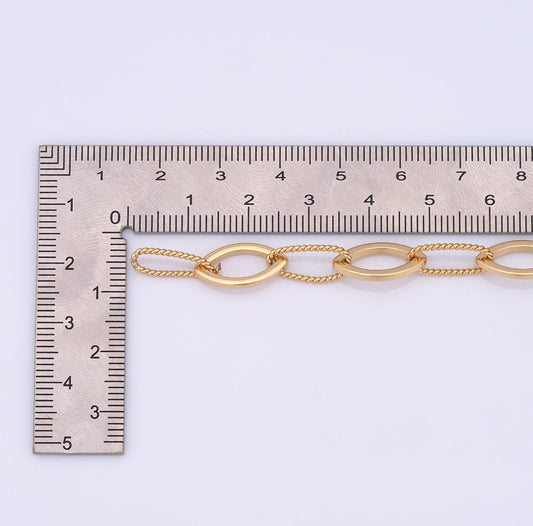 18K Gold Filled Rope Knot Chain